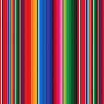 Printed Pattern Vinyl - Glossy - Serape 12" x 24" Sheet