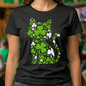 Press Ready Transfer - Shamrock Cat
