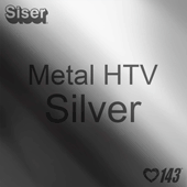 12" x 20" Sheet Siser Metal HTV - Silver