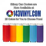 143VINYL Adds Skinny Can Coolers to Product Line