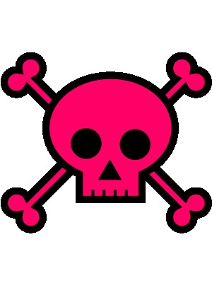 Pink Skull & Bones