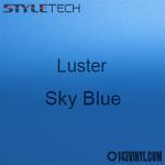 StyleTech Sky Blue Luster Matte Metallic Adhesive Vinyl 12" x 12" Sheet 