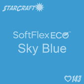 12" X 5 Foot Roll - StarCraft SoftFlex Eco HTV - Sky Blue