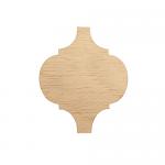 Small Arabesque Ornament Wood Blank - 3" x 2.5" 