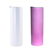 Hotteez UV Pink Sublimation Tumbler - Standard Straight 20oz.