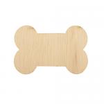 Small Dog Bone Wood Blank - 3" x 2"