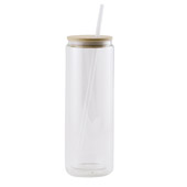 20oz Glass Snow Globe Tumbler