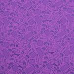 Printed Pattern Vinyl - Matte - So Crafty - Purple - 12" x 12" Sheet  