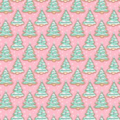 Printed Pattern Vinyl - Glossy - Sugar Cookie Trees 12" x 12" Sheet