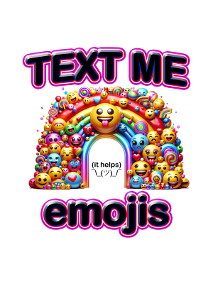 Text Me Emojis - 3D Rainbow - 143