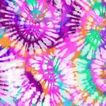 Printed Pattern Vinyl - Glossy - Tropical  Tie Dye 12" x 12" Sheet