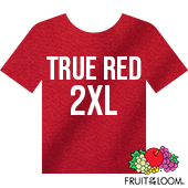 Fruit of the Loom Iconic™ T-shirt - True Red - 2XL