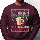 Press Ready Transfer - Ugly Sweater - Christmas Beer