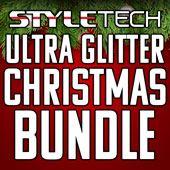 5 Pack SyleTech Ultra Glitter 12" x 12" - Christmas Bundle