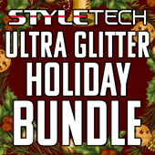 5 Pack SyleTech Ultra Glitter 12" x 12" - Holiday Bundle