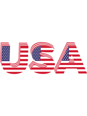 USA Flag Word Art - 143