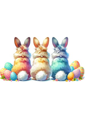 Watercolor Bunny Friends - 143