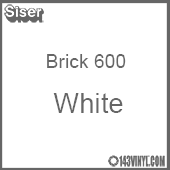 12" x 20" Sheet Siser Brick 600 HTV - White