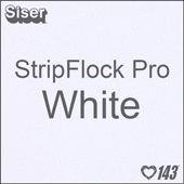 12" x 15" Sheet Siser Stripflock Pro HTV - White