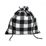 Large Gift Bag - White Buffalo Plaid