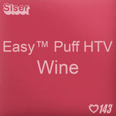 Easy™ Puff HTV: 12" x 24" - Wine