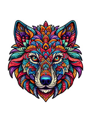 Wolf Head Mandala - 143 