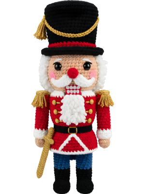 Crochet Nutcracker - Red - 143