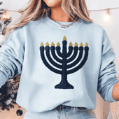 Press Ready Transfer - Yarn Menorah