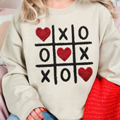 Press Ready Transfer - Yarn Tic Tac Toe