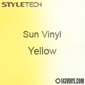 StyleTech Sun Vinyl - Yellow - 12" x 12" Sheet   