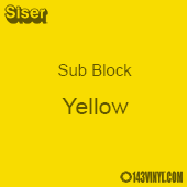 12" x 15" Sheet Siser Sub Block HTV - Yellow