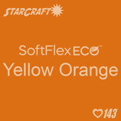 12" X 5 Foot Roll - StarCraft SoftFlex Eco HTV - Yellow Orange