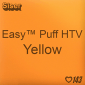 Easy™ Puff HTV: 12" x 24" - Yellow